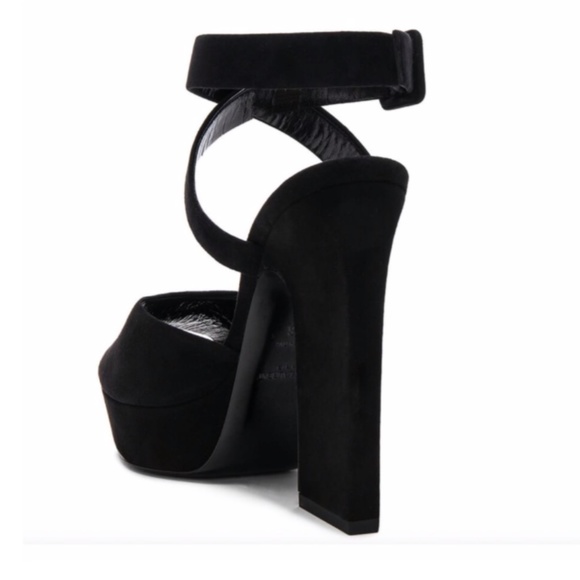 SANDALS Saint Laurent platform suede - Picture 3 of 5